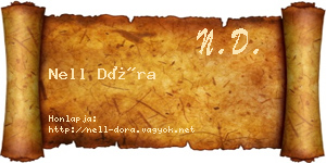 Nell Dóra névjegykártya